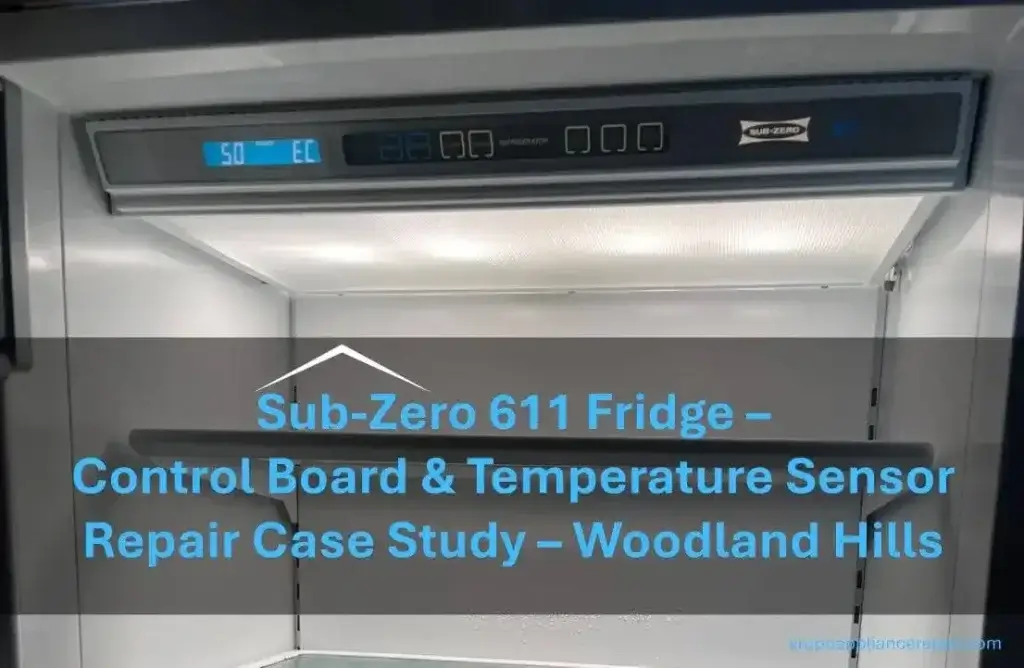 Temperature Sensor and Control Board Failure in Sub-Zero 611F
