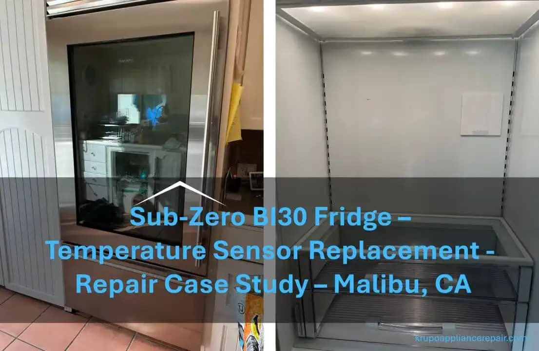 Sub Zero BI30 Fridge Repair Malibu